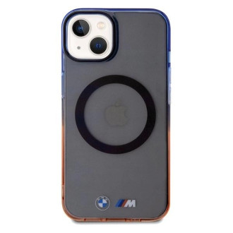 Pouzdro BMW Gradient Bumper MagSafe pro iPhone 15 / 14 / 13 - šedé