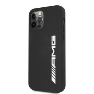 Pouzdro AMG Silikonové Big Logo pro iPhone 12 Pro Max - černé