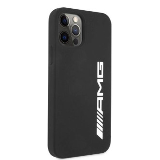 Pouzdro AMG Silikonové Big Logo pro iPhone 12 Pro Max - černé