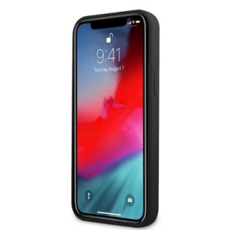Pouzdro AMG Silikonové Big Logo pro iPhone 12 Pro Max - černé