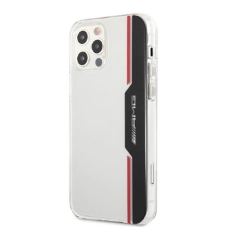 AMG Electroplate Vertikální pouzdro pro iPhone 12 / iPhone 12 Pro - průhledné