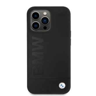 BMW silikonové pouzdro Signature Logo MagSafe pro iPhone 13 Pro / iPhone 13 - černé