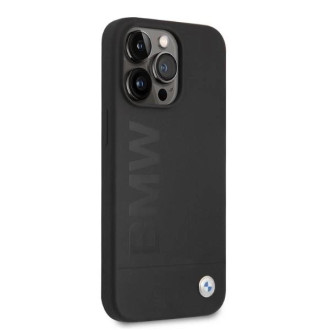 BMW silikonové pouzdro Signature Logo MagSafe pro iPhone 13 Pro / iPhone 13 - černé