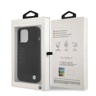 BMW silikonové pouzdro Signature Logo MagSafe pro iPhone 13 Pro / iPhone 13 - černé