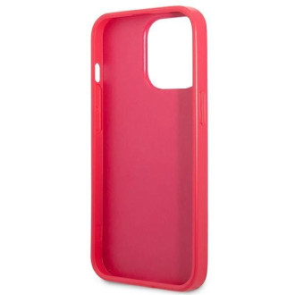 Pouzdro Guess Saffiano 4G Small Metal Logo pro iPhone 13 Pro / 13 - růžové