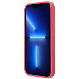 Pouzdro Guess Saffiano 4G Small Metal Logo pro iPhone 13 Pro / 13 - růžové