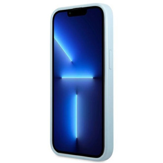 Pouzdro Guess Saffiano 4G Small Metal Logo pro iPhone 13 mini - modré