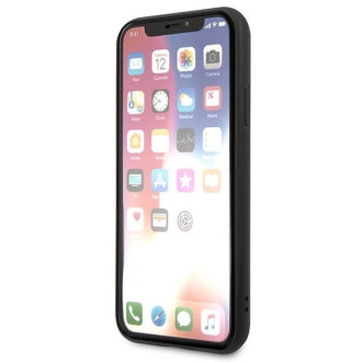 Karl Lagerfeld Saffiano Karl&amp;Choupette Head case pro iPhone XS Max - černý