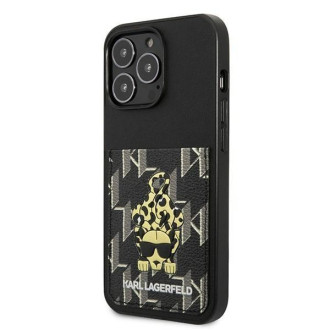 Karl Lagerfeld Karlimals Cardslot pouzdro pro iPhone 13 Pro / iPhone 13 - černé