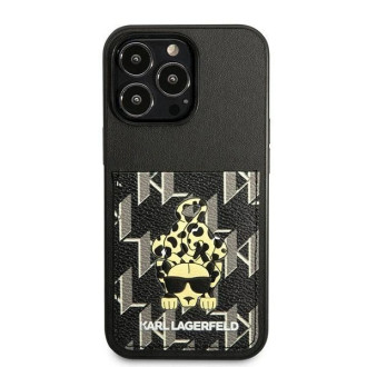 Karl Lagerfeld Karlimals Cardslot pouzdro pro iPhone 13 Pro / iPhone 13 - černé