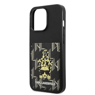 Karl Lagerfeld Karlimals Cardslot pouzdro pro iPhone 13 Pro / iPhone 13 - černé