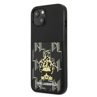 Karl Lagerfeld Karlimals Cardslot pouzdro pro iPhone 13 - černé