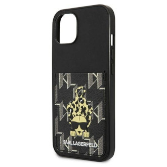 Karl Lagerfeld Karlimals Cardslot pouzdro pro iPhone 13 - černé