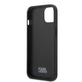Pouzdro Karl Lagerfeld Flower Ikonik Karl pro iPhone 13 mini - šedé