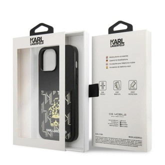 Karl Lagerfeld Karlimals Cardslot pouzdro pro iPhone 13 Pro Max - černé