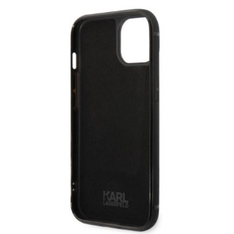 Karl Lagerfeld Signature Logo Cardslot pouzdro pro iPhone 14 Plus - černé