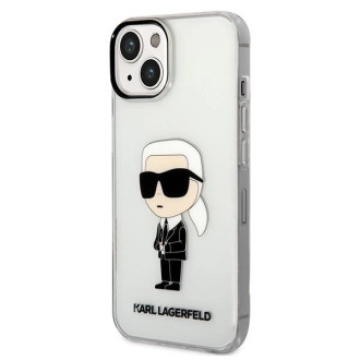 Karl Lagerfeld Ikonik Karl pouzdro pro iPhone 14 Plus - průhledné
