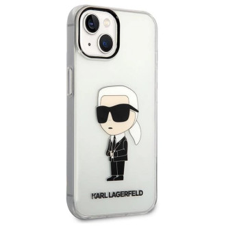Karl Lagerfeld Ikonik Karl pouzdro pro iPhone 14 Plus - průhledné