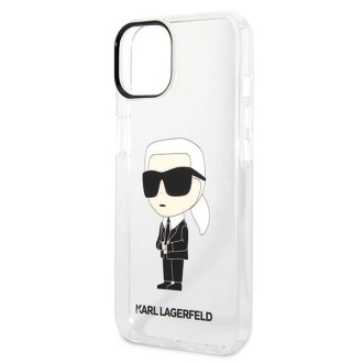 Karl Lagerfeld Ikonik Karl pouzdro pro iPhone 14 Plus - průhledné