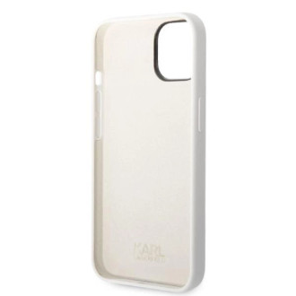 Karl Lagerfeld silikonové pouzdro Choupette pro iPhone 14 Plus - bílé