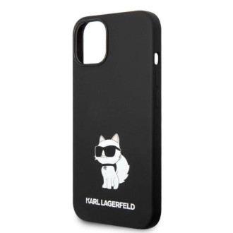 Karl Lagerfeld silikonové pouzdro Choupette pro iPhone 14 Plus - černé