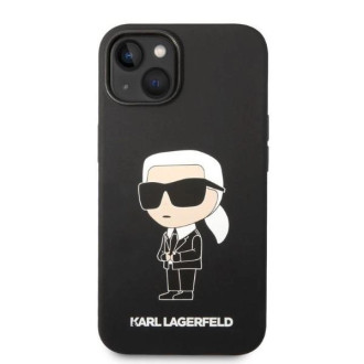 Karl Lagerfeld silikonový obal Ikonik pro iPhone 14 Plus - černý