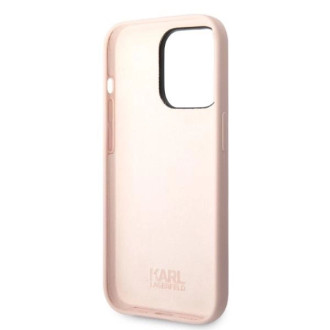 Karl Lagerfeld silikonové pouzdro Choupette pro iPhone 14 Pro Max - růžové