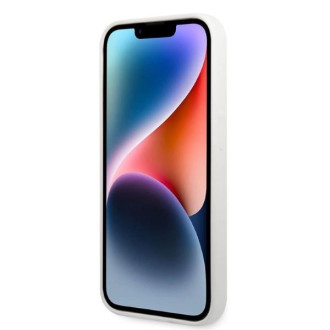 Karl Lagerfeld silikonový obal Ikonik pro iPhone 14 Pro Max - bílý