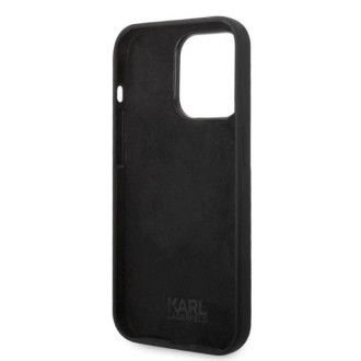 Karl Lagerfeld silikonový obal Ikonik pro iPhone 14 Pro Max - černý
