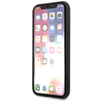 Karl Lagerfeld Saffiano Karl&amp;Choupette Head case pro iPhone X/XS - černý
