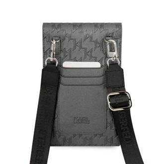 Karl Lagerfeld Ikonik Karl Monogram Patch bag - stříbrná