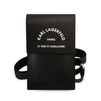 Kabelka Karl Lagerfeld Embossed RSG - černá