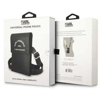 Kabelka Karl Lagerfeld Embossed RSG - černá