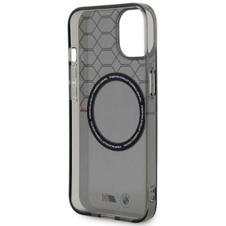 Pouzdro BMW Pattern MagSafe pro iPhone 14 Plus - šedé