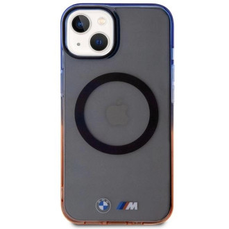Pouzdro BMW Gradient Bumper MagSafe pro iPhone 14 Plus - šedé