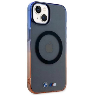 Pouzdro BMW Gradient Bumper MagSafe pro iPhone 14 Plus - šedé