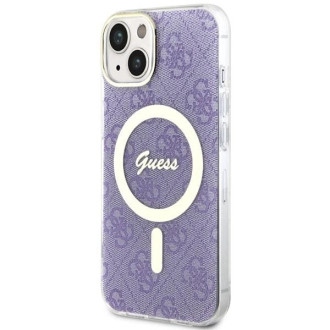 Guess 4G MagSafe pouzdro pro iPhone 14 - fialové