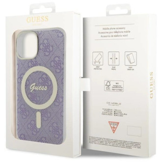 Guess 4G MagSafe pouzdro pro iPhone 14 - fialové