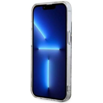 Pouzdro Guess Leopard MagSafe pro iPhone 14 - modré
