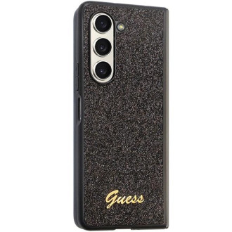 Pouzdro Guess Glitter Script pro Samsung Galaxy Z Fold 5 - černé