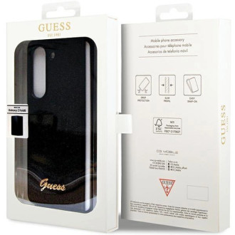 Pouzdro Guess Glitter Script pro Samsung Galaxy Z Fold 5 - černé