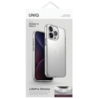 Uniq LifePro Xtreme Magclick Nabíjecí pouzdro pro iPhone 15 Pro - průhledné