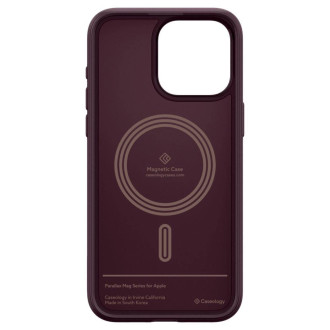 Pouzdro Caseology Parallax Mag s MagSafe pro iPhone 15 Pro Max - vínové
