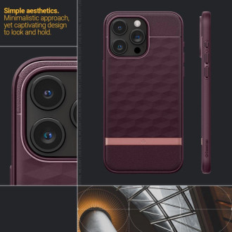 Pouzdro Caseology Parallax Mag s MagSafe pro iPhone 15 Pro Max - vínové