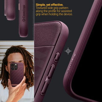 Pouzdro Caseology Parallax Mag s MagSafe pro iPhone 15 Pro Max - vínové