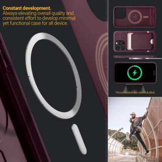 Pouzdro Caseology Parallax Mag s MagSafe pro iPhone 15 Pro Max - vínové