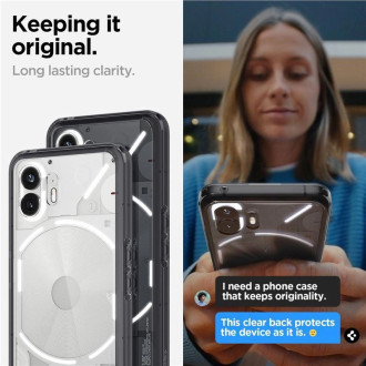 Pouzdro Spigen Ultra Hybrid pro Nothing Phone 2 - průhledné šedé