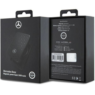 Powerbanka Mercedes Stars Pattern MagSafe 5W 3000mAh - černá