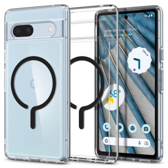 Pouzdro Spigen Ultra Hybrid OneTap Ring s MagSafe pro Google Pixel 7A - černé