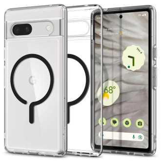 Pouzdro Spigen Ultra Hybrid OneTap Ring s MagSafe pro Google Pixel 7A - černé